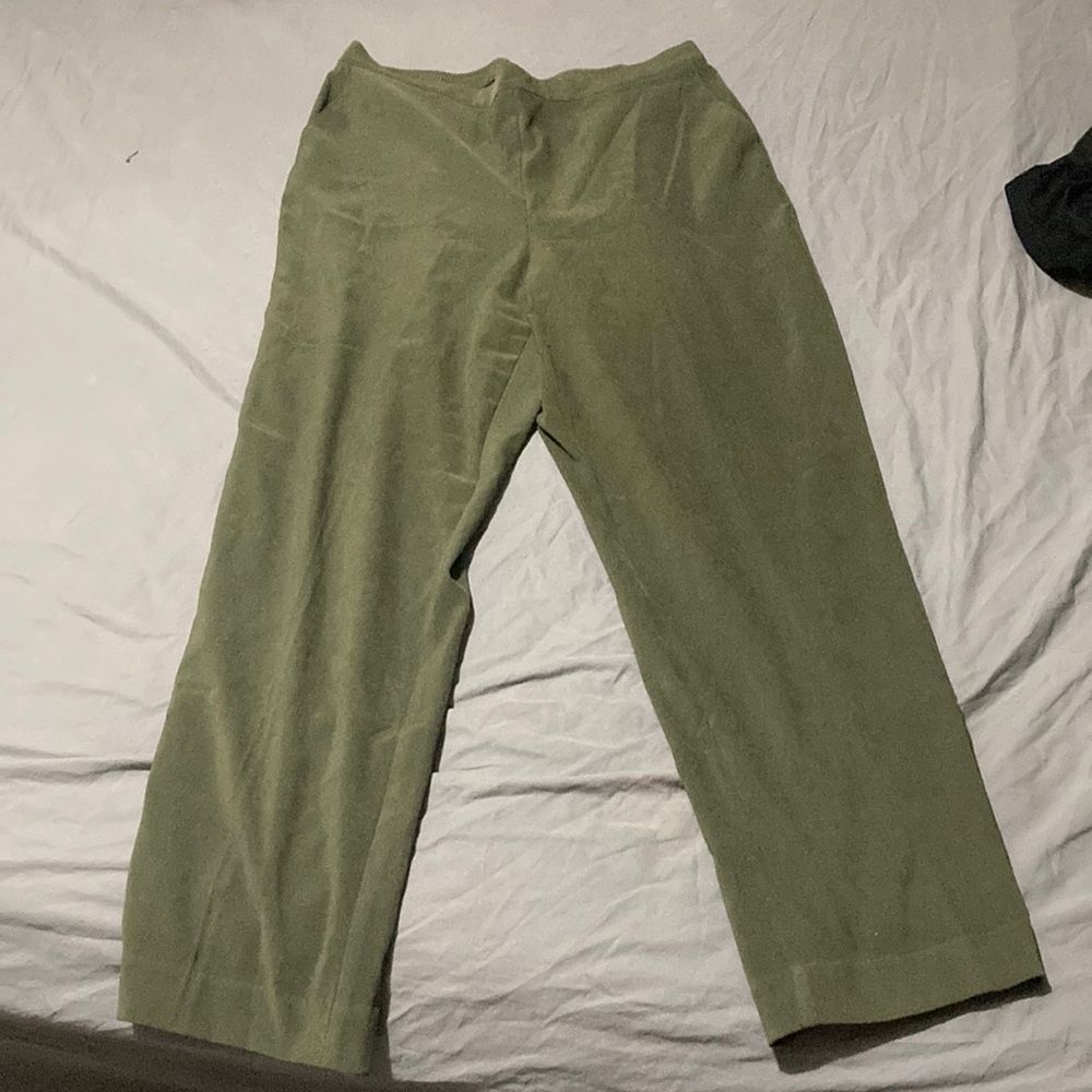 Alfred Dunner size 16 green dress pants